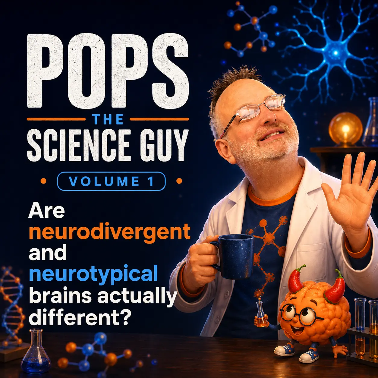 Pops, the Science Guy, Volume One: Are neurodivergent and neurotypical brains actually different?